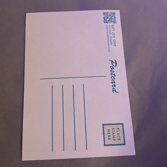 Pura vida bracelet and air freshener with post card - Picture 5 of 6